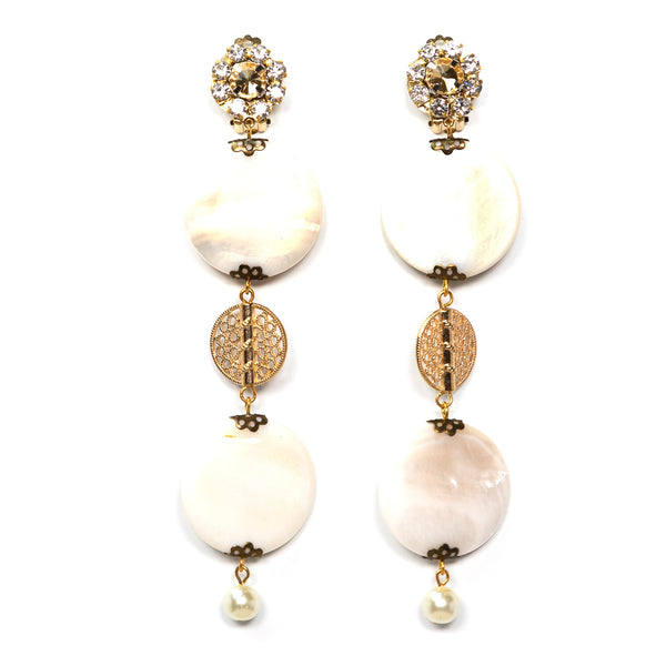 Cascade Earrings Ivory