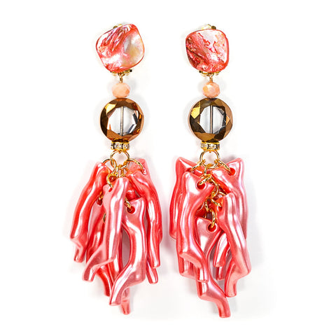 Reef Earrings Pink