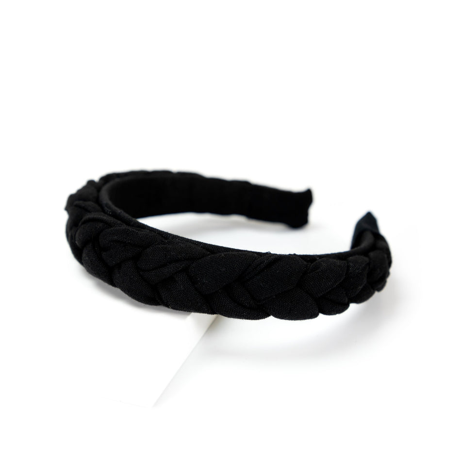 Dream Headband in Cotton Gauze Black