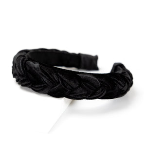Windsor Headband in Velvet Black